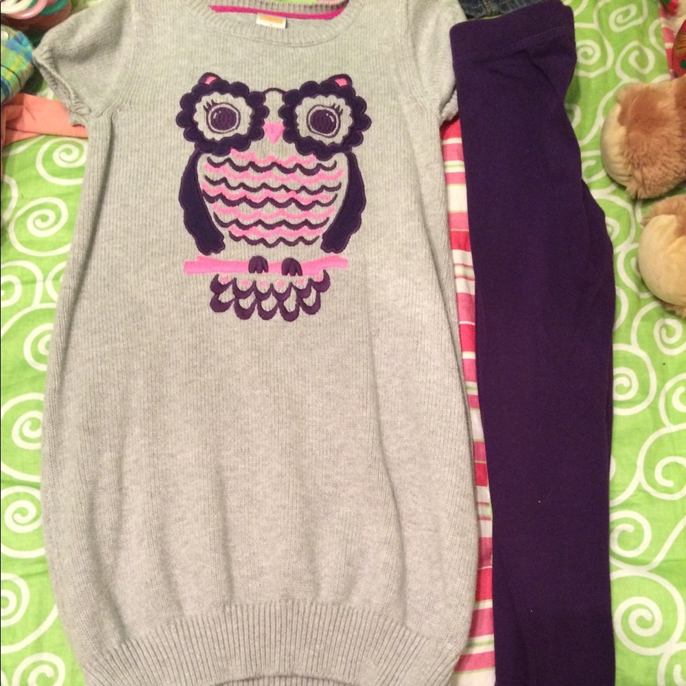 Girls dress and leggings